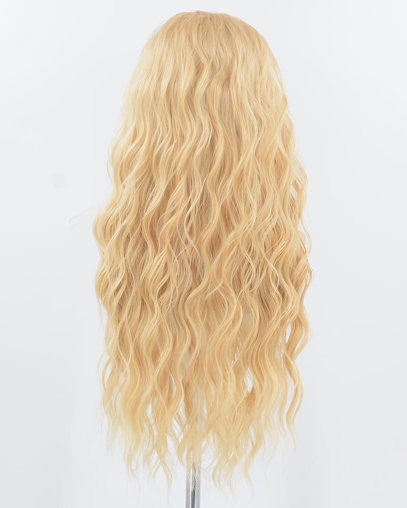 Blonde Curly Synthetic Lace Front Wig WW969 — view 3