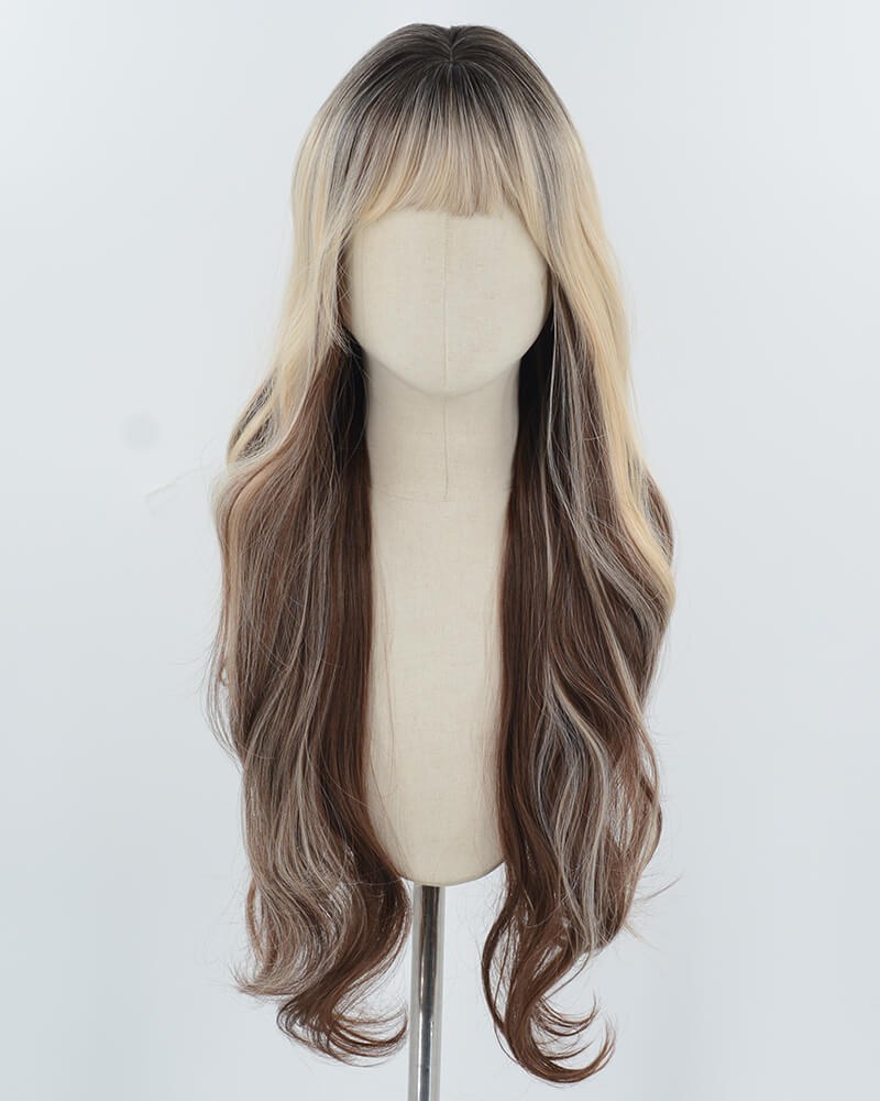 Blonde Brown Long Synthetic Wig HW728 — view 1