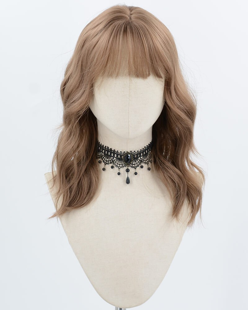 Brown Curly Synthetic Wig HW796 — view 1