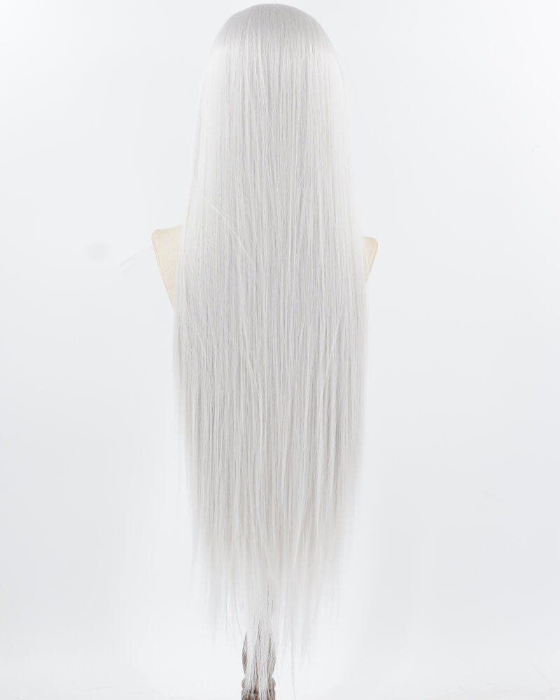 38inch Long Silver Synthetic Lace Front Wig WW958 — view 3