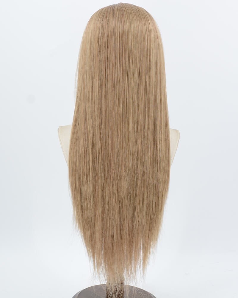 Long Straight Blonde Brown Synthetic Lace Front Wig WW1048 — view 3