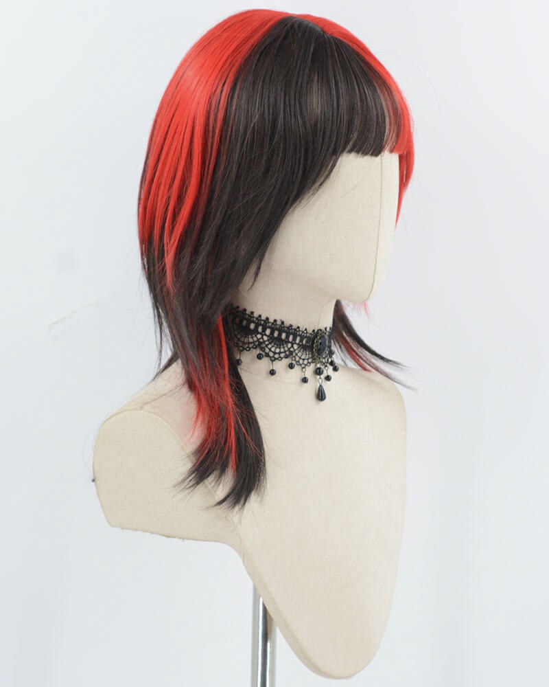 Black Red Synthetic Wig HW758 — view 2