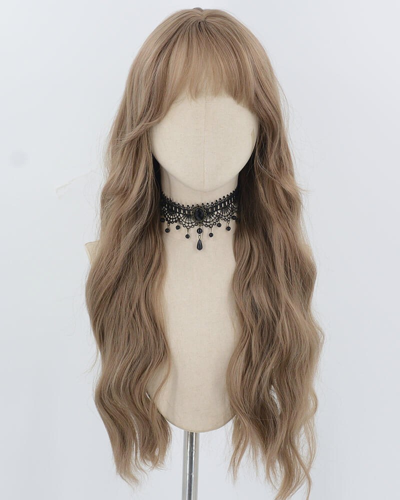 Brown Curly Synthetic Wig HW724 — view 1