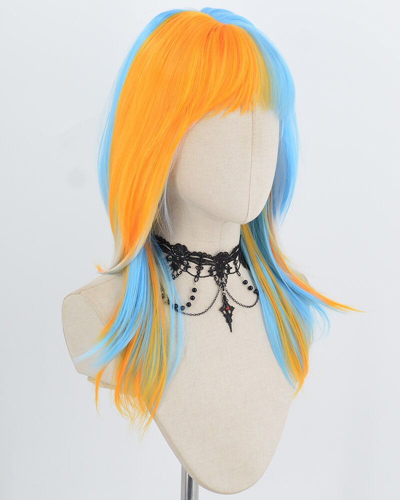 Blue Orange Synthetic Wig HW830 — view 2