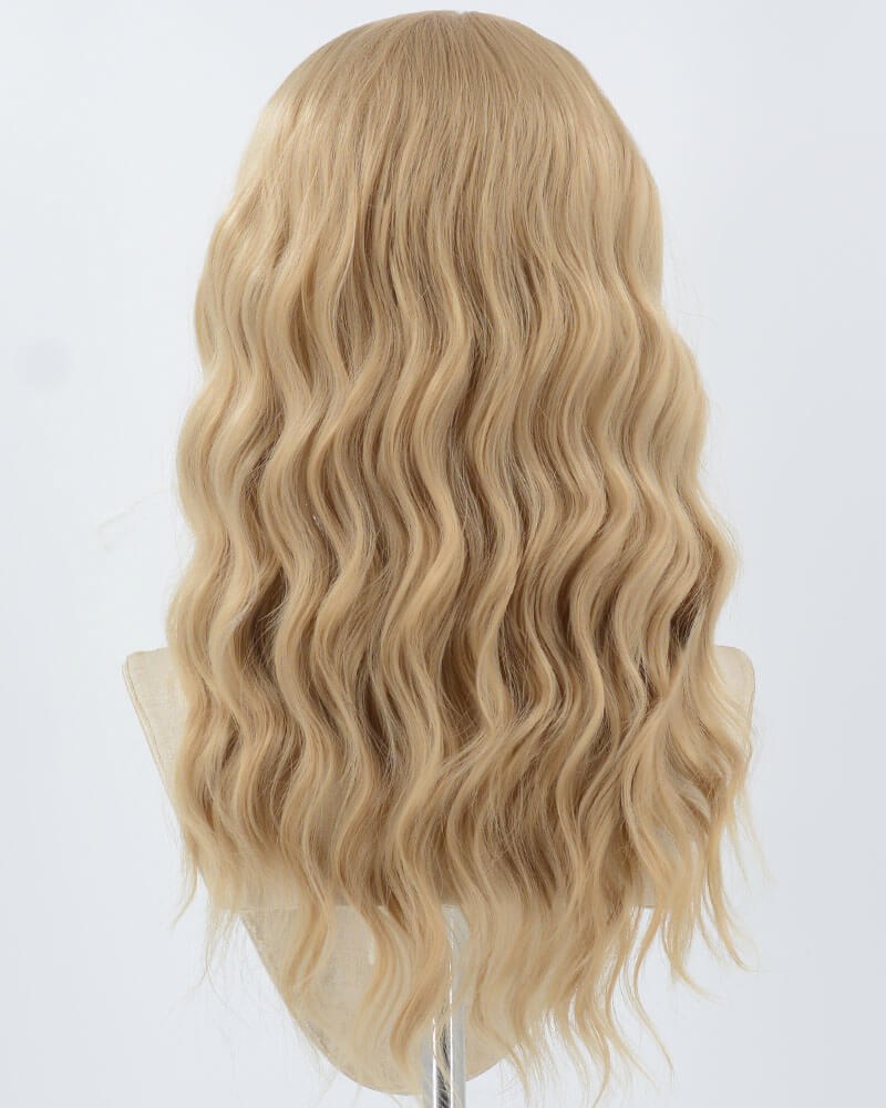 Blonde Curly Synthetic Lace Front Wig WW891 — view 3