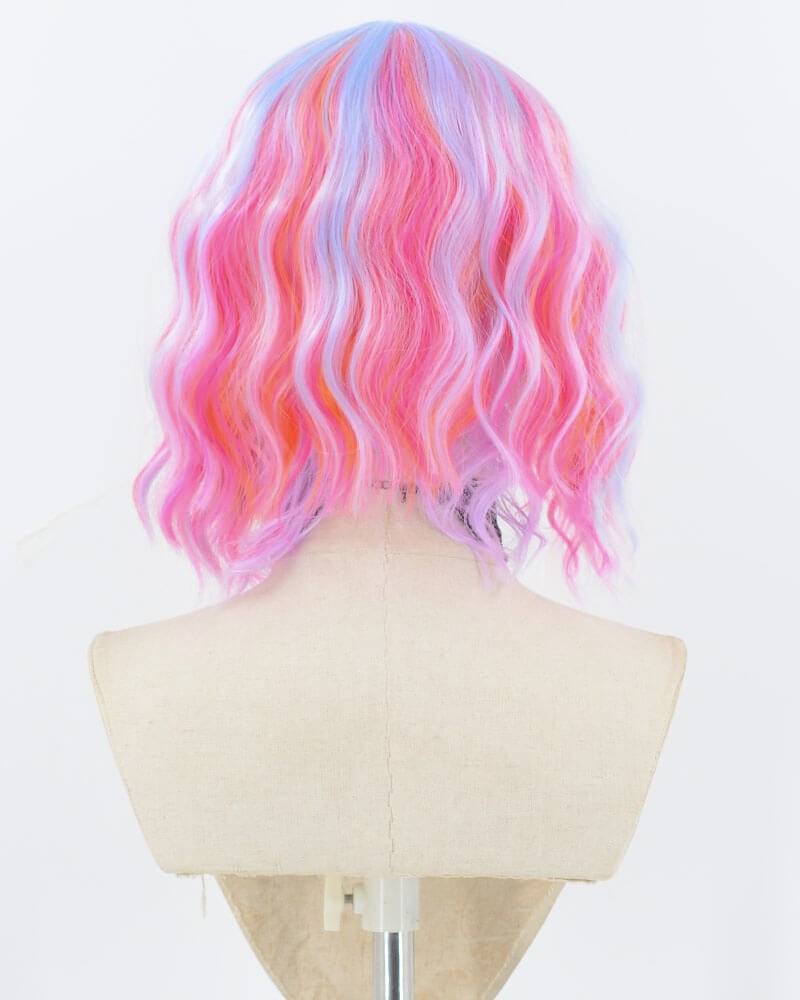 Blue Mixed Pink Synthetic Wig HW679 — view 3