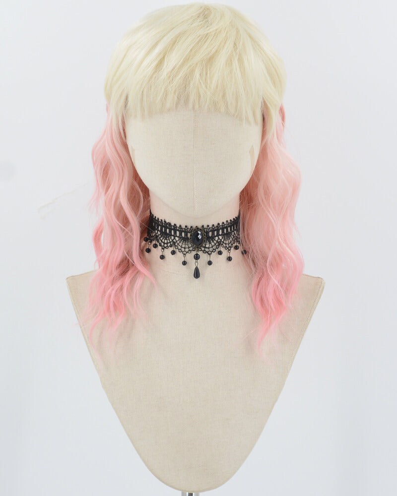 Blonde Ombre Pink Synthetic Wig HW706 — view 1