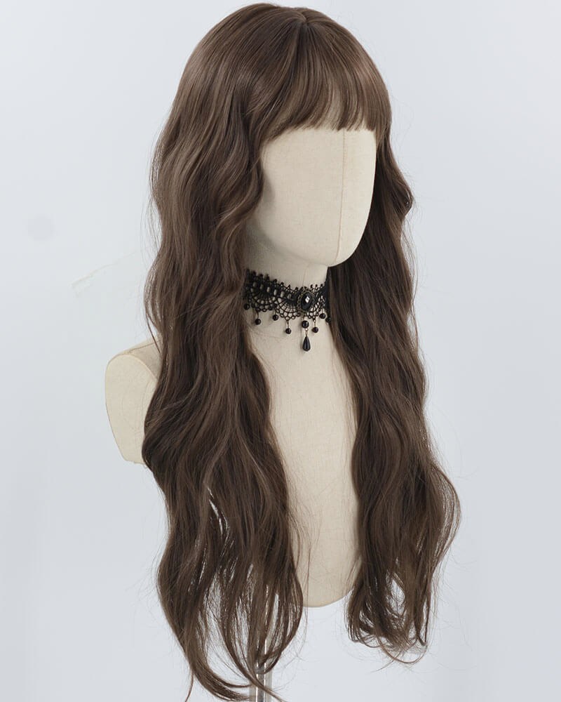 Brown Curly Synthetic Wig HW669 — view 2