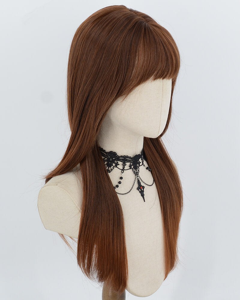 Brown Ombre Straight Synthetic Wig HW874 — view 2