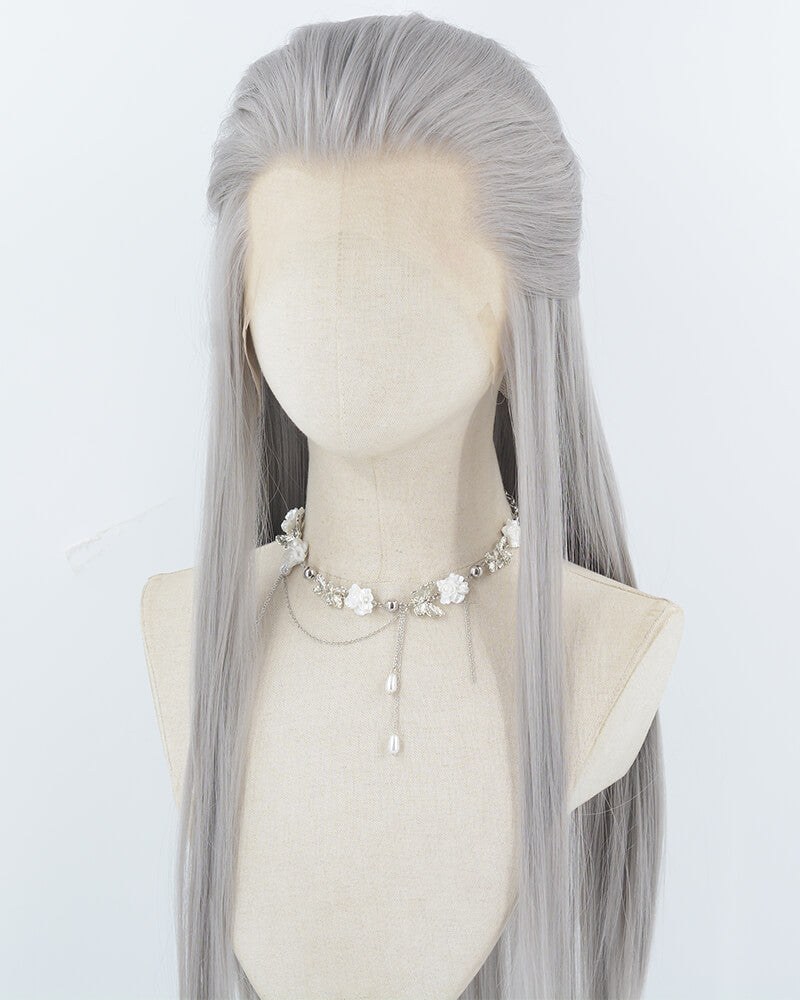 Black Straight Lace Front Men's Wig MW050 — view 1