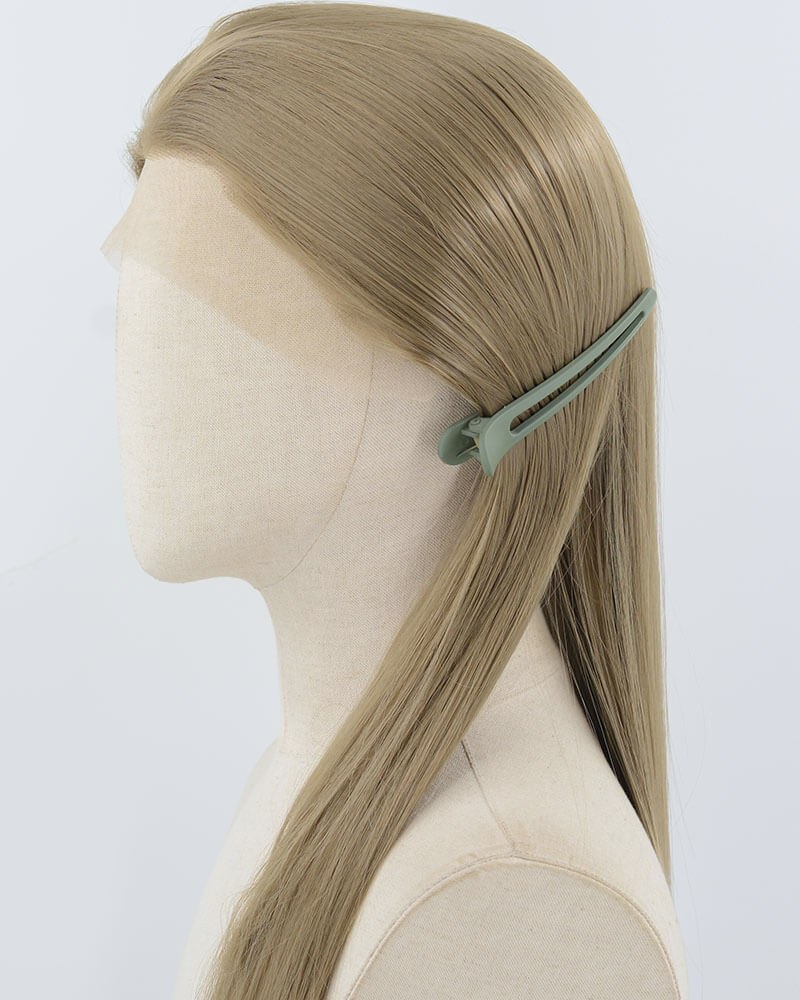 Brown Long Straight Synthetic Lace Front Wig WW914 — view 3