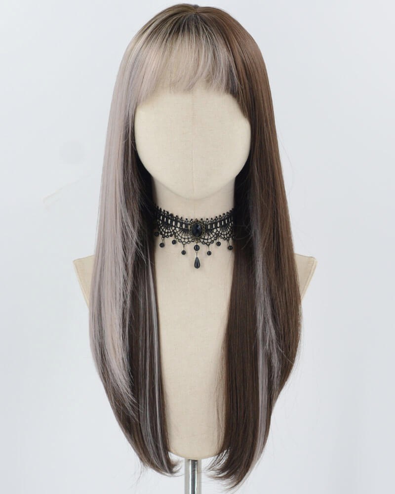 Grey Black Synthetic Wig HW656 — view 1