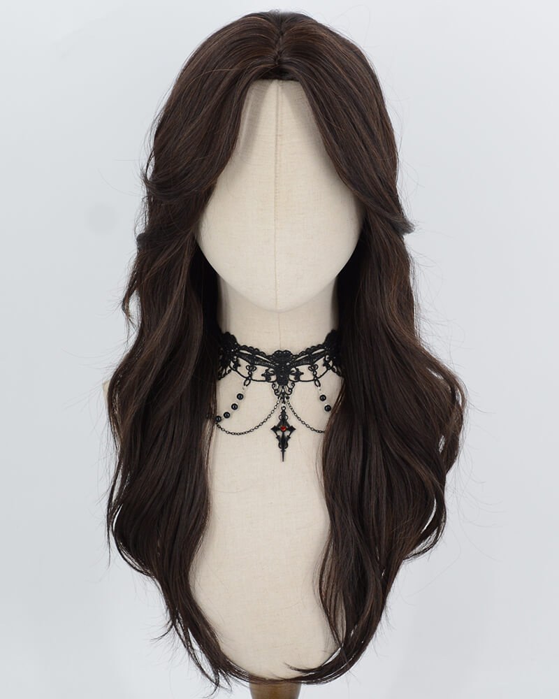 Black Wavy Synthetic Wig HW863 — view 1