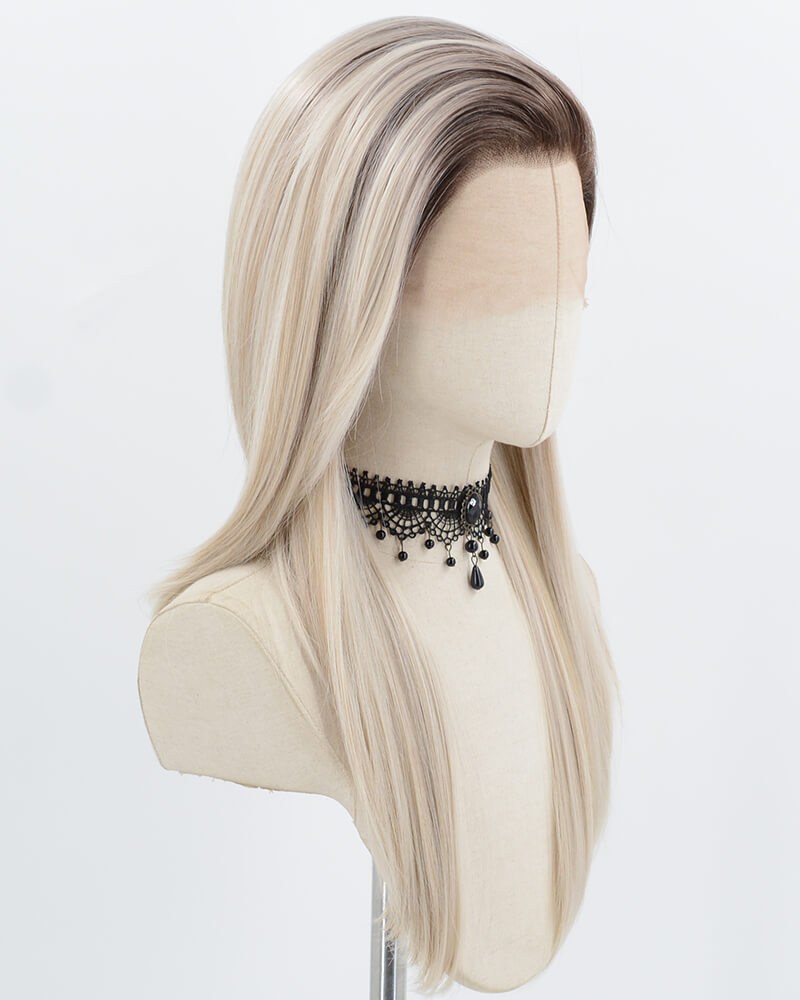 Ombre Blonde Synthetic Lace Front Wig WW1012 — view 2