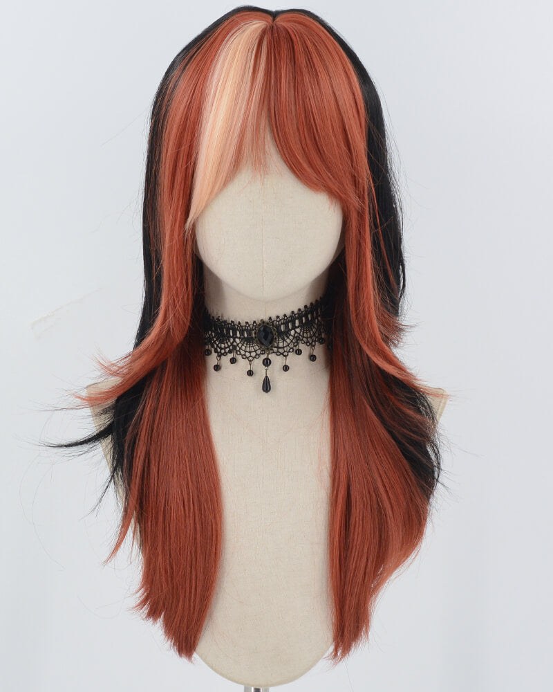 Orange Black Synthetic Wig HW721 — view 1