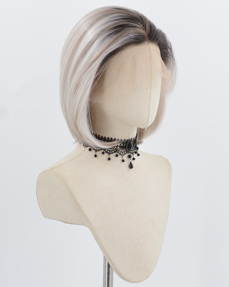 Black Ombre Blonde Synthetic Lace Front Wig WW1008 — view 2