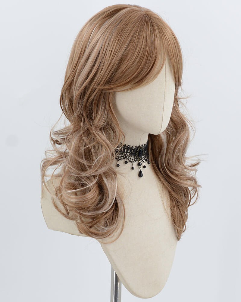 Brown Blonde Wavy Synthetic Wig HW774 — view 2