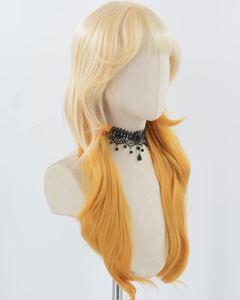 Orange Yellow Synthetic Wig HW646 — view 2