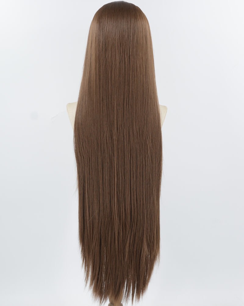 38Inch Long Brown Synthetic Lace Front Wig WW963 — view 2