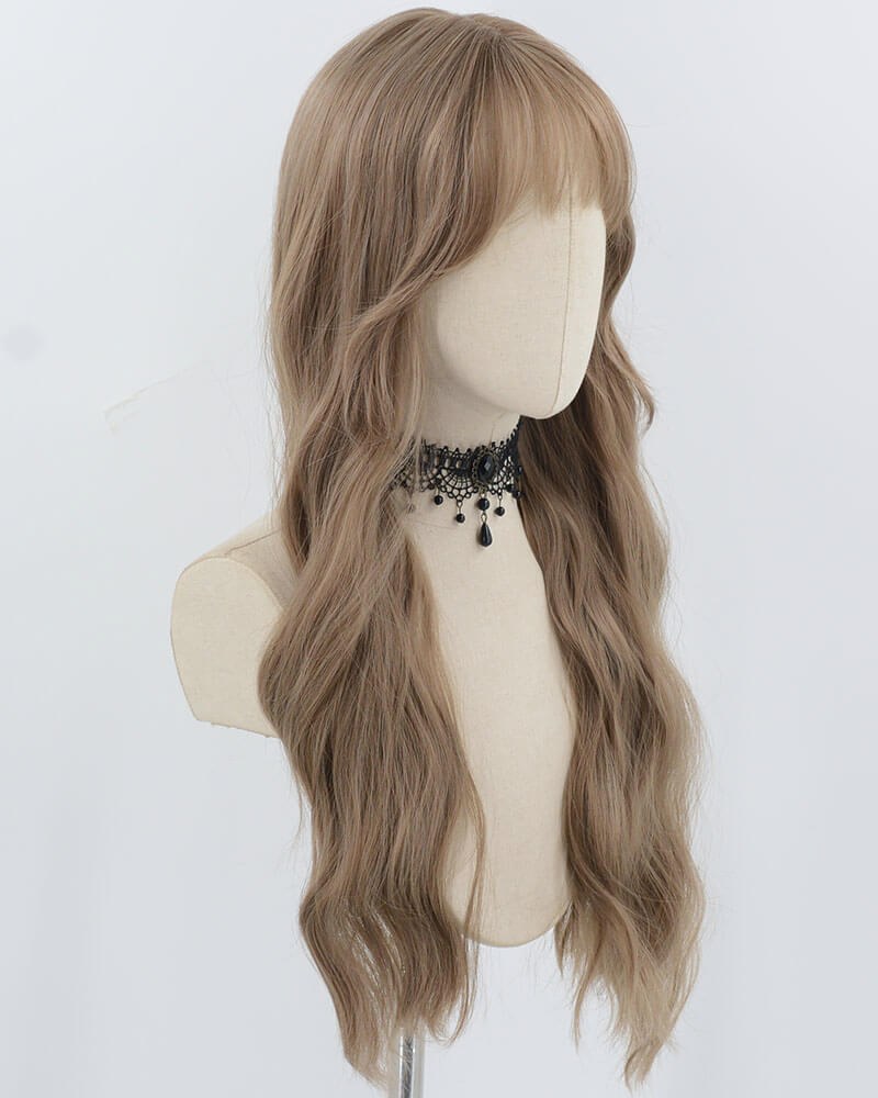 Brown Curly Synthetic Wig HW724 — view 2