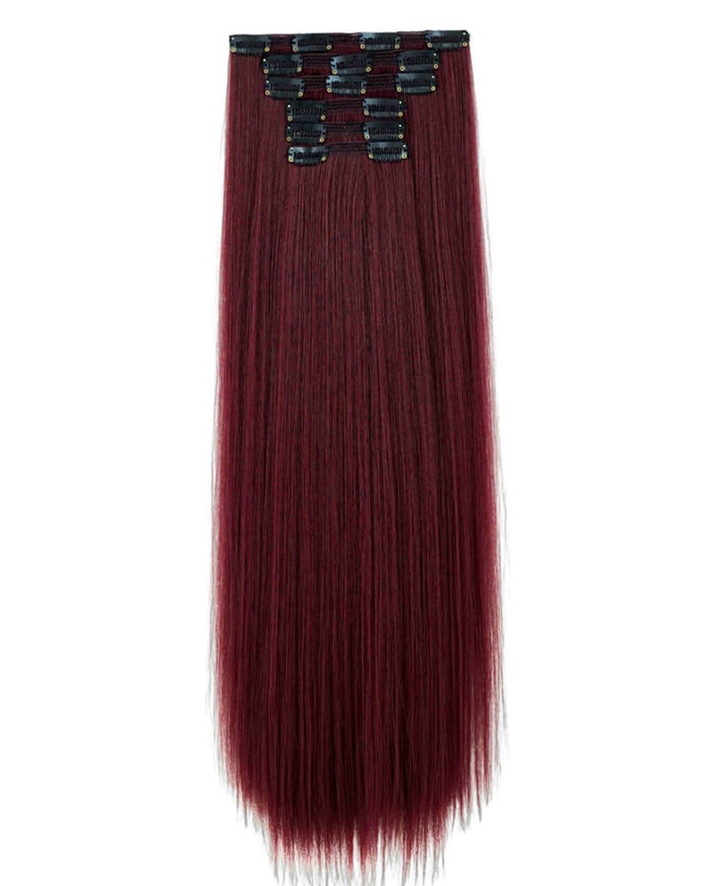 26inch Long Clip In Hair Extension Synthetic 6PCS — view 5