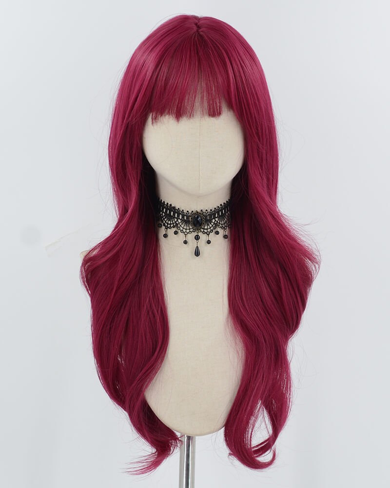 Purple Red Synthetic Wig HW735 — view 1