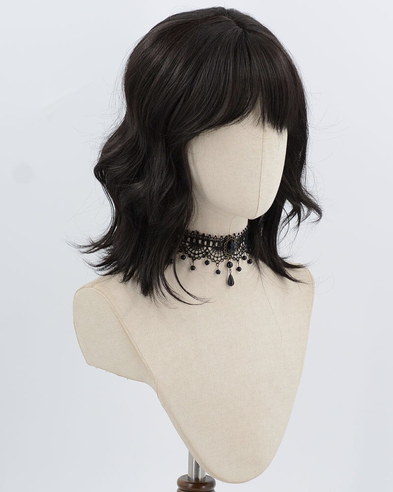 Black Wavy Synthetic Wig HW790 — view 2