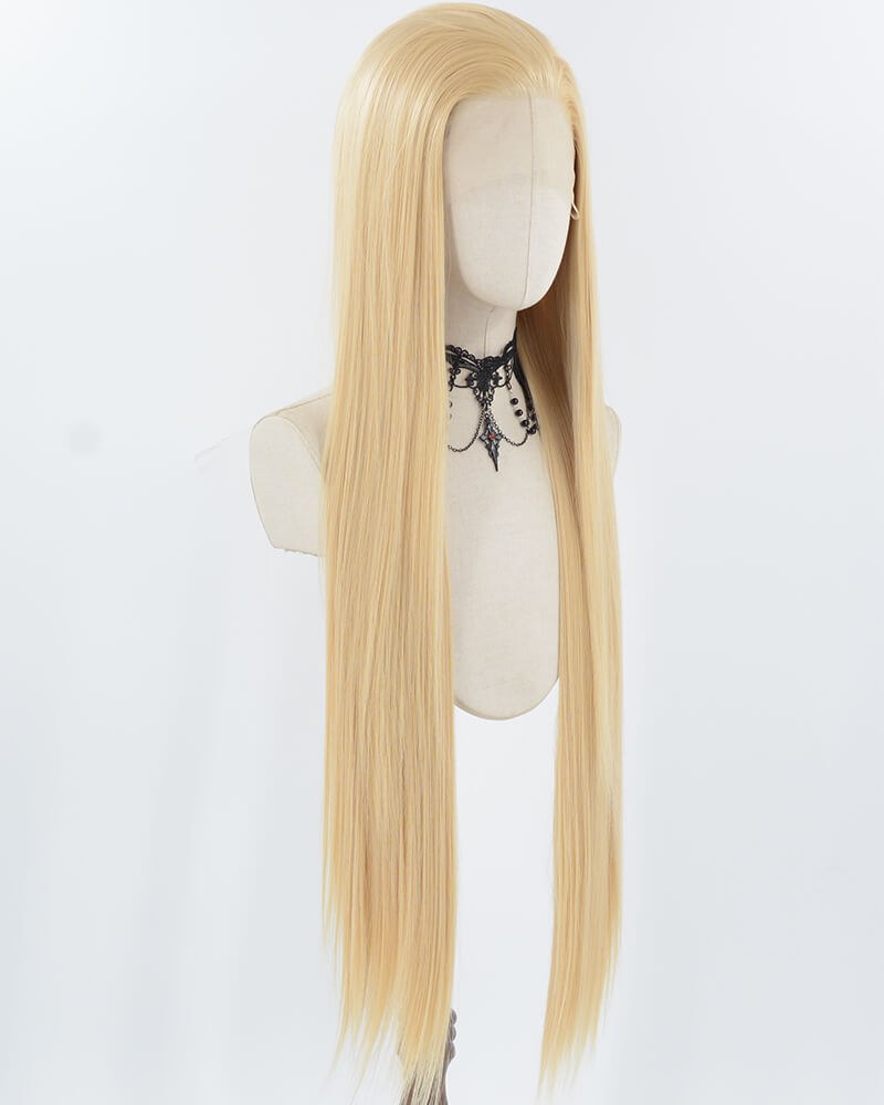 38 Inch Long Blonde Synthetic Lace Front Wig WW959 — view 2