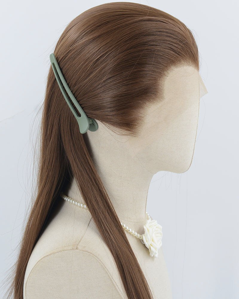 Brown Straight Synthetic Lace Front Men's Wig MW062 — view 2
