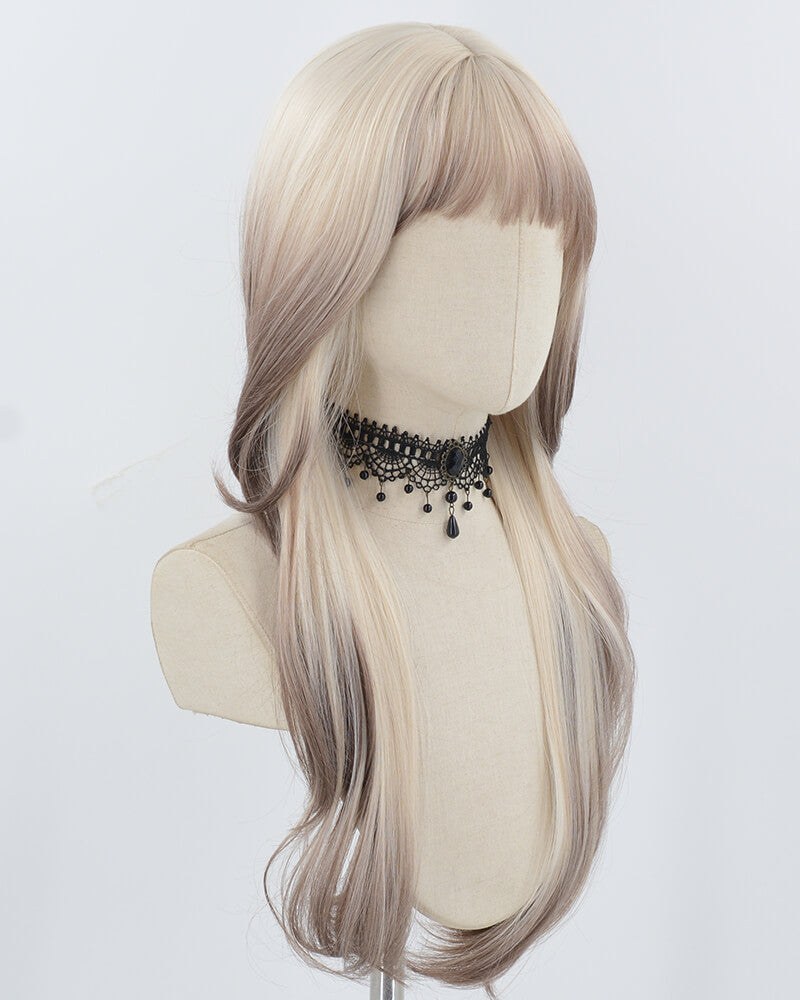 Long Ombre BlondeSynthetic Wig HW713 — view 2