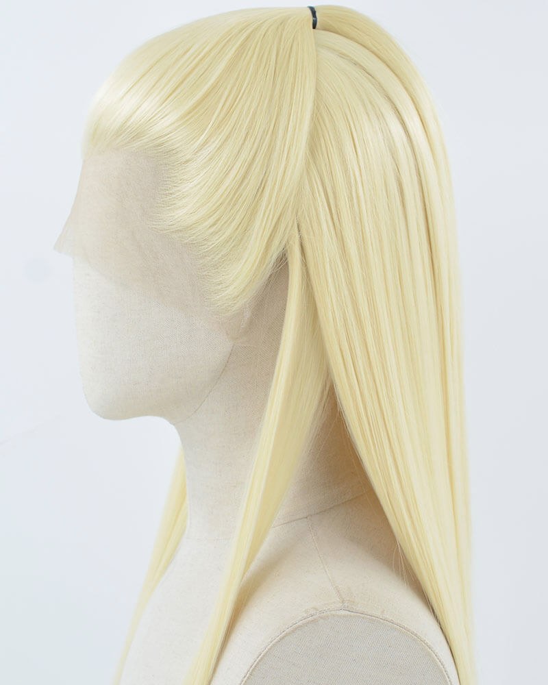 613 Blonde Straight Synthetic Lace Front Men's Wig MW054 — view 3