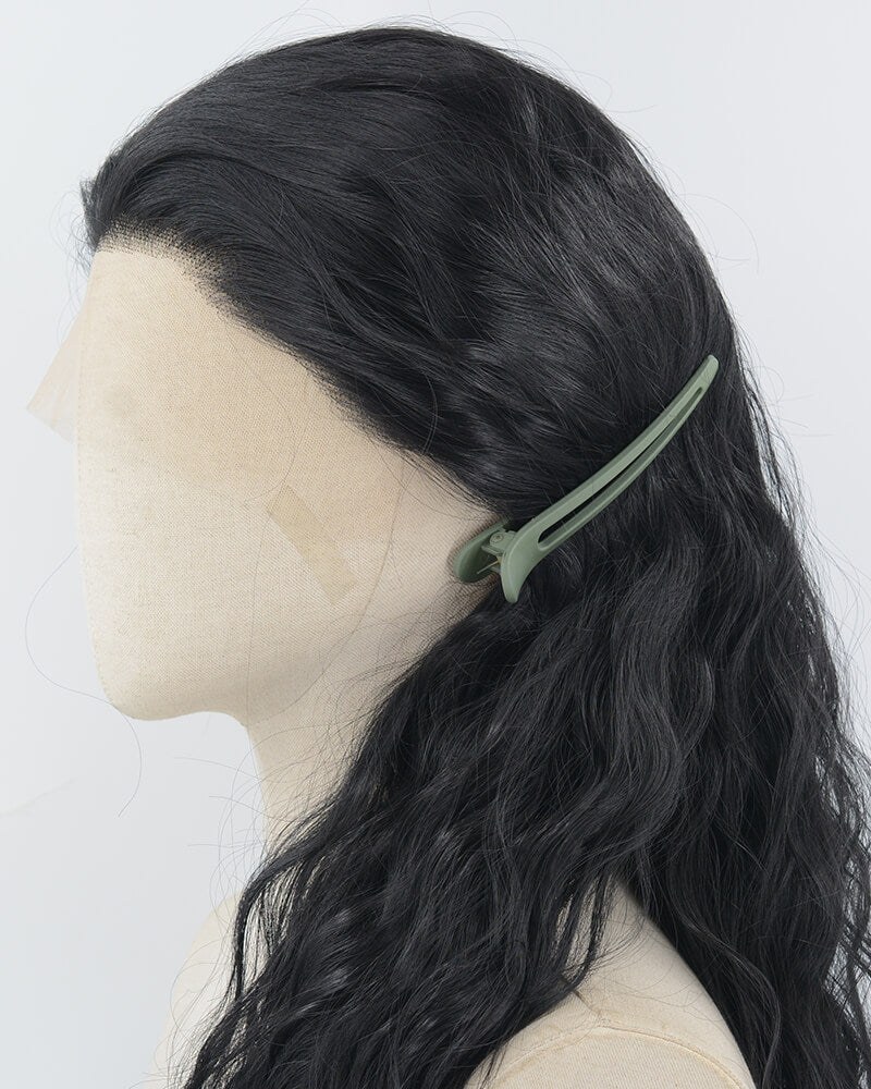 Black Curly Synthetic Lace Front Wig WW968 — view 4