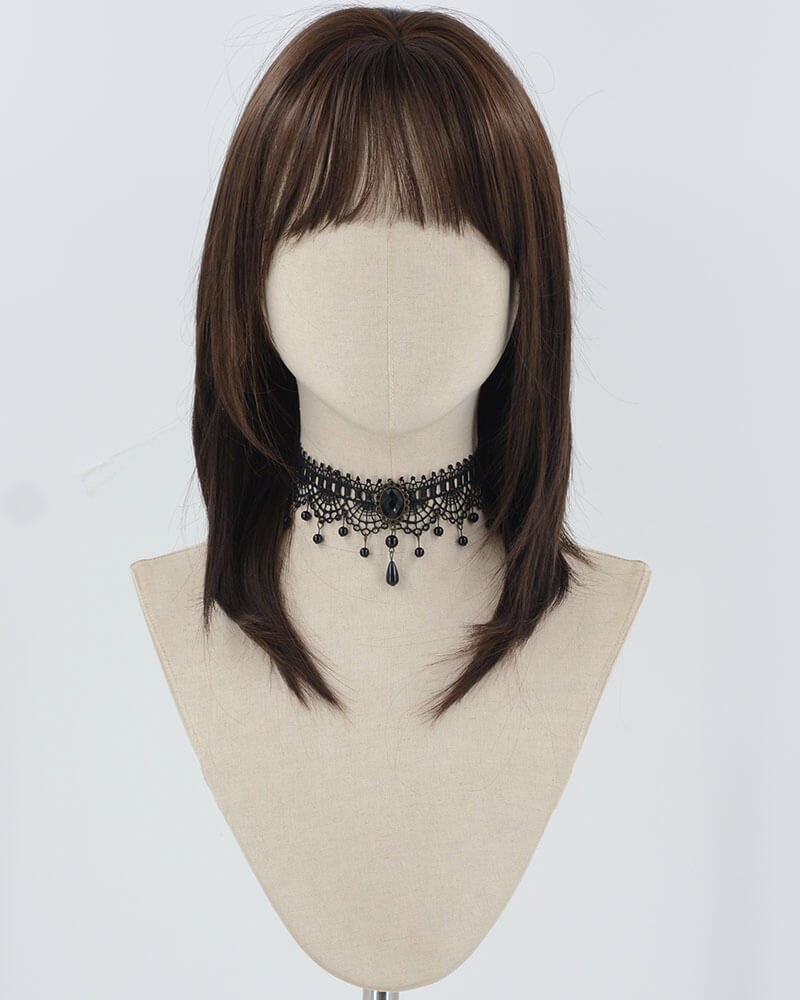 Black Brown Synthetic Wig HW639 — view 1