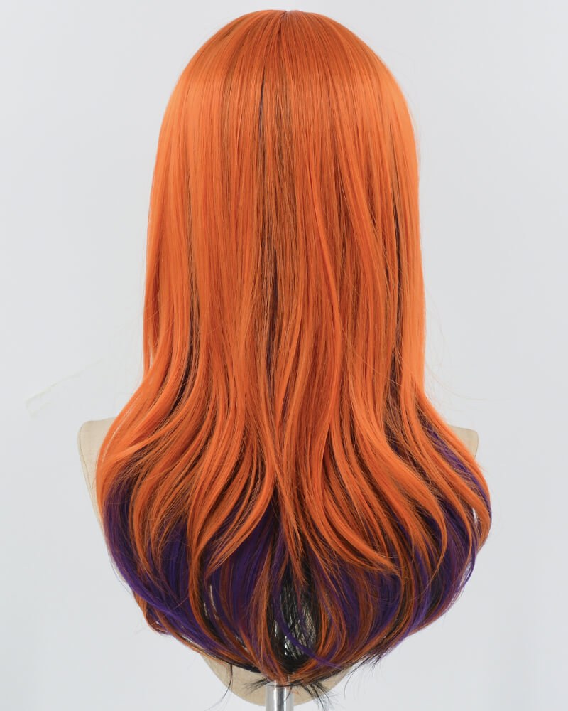 Orange Purple Synthetic Wig HW703 — view 3