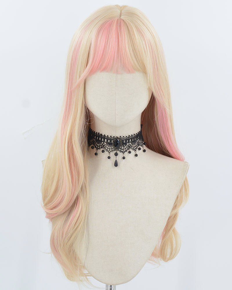 Pink Blonde Synthetic Wig HW757 — view 1