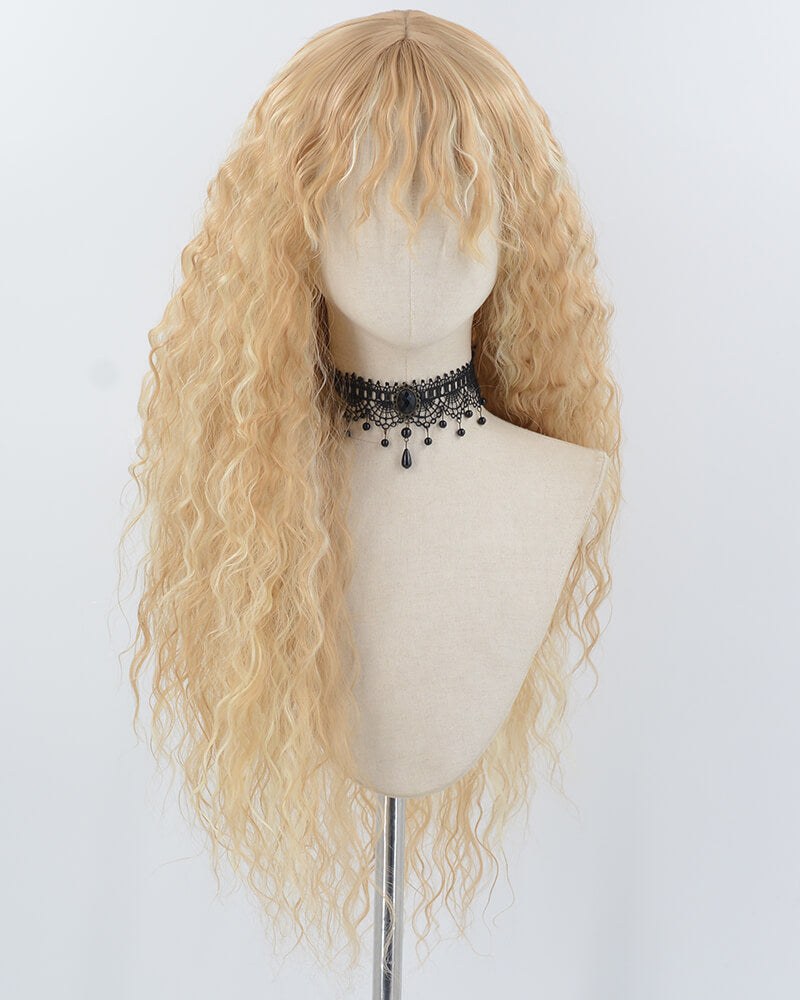 Blonde Curly Synthetic Wig HW750 — view 1