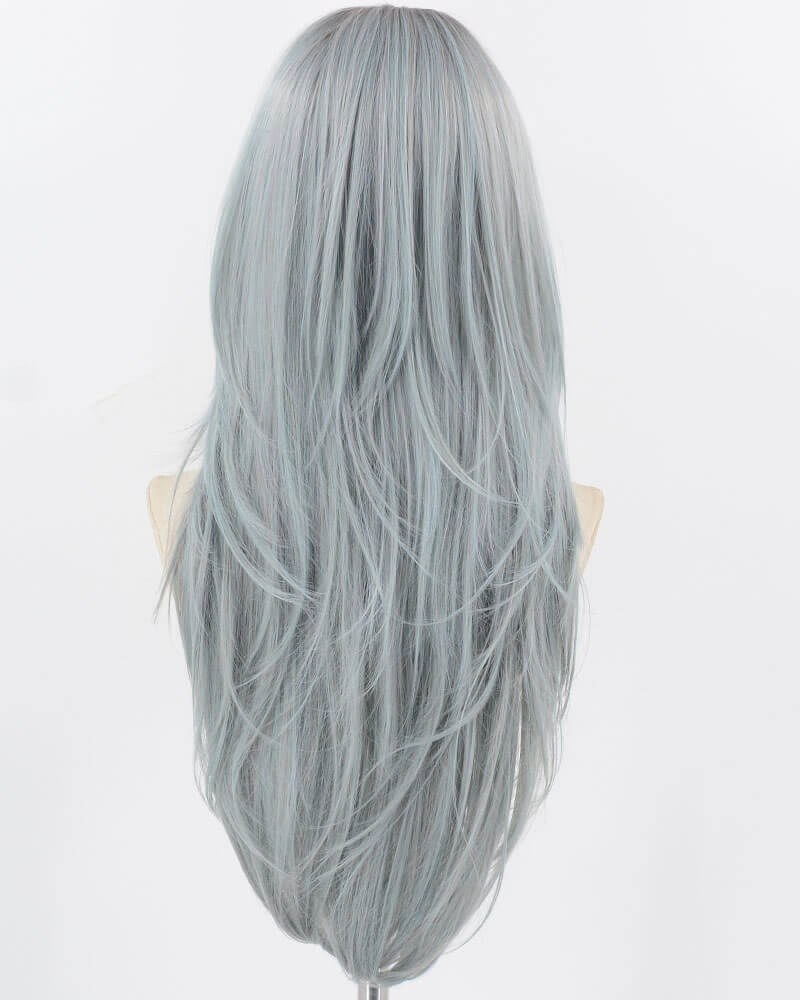 Ombre Blue Long Synthetic Wig HW682 — view 3