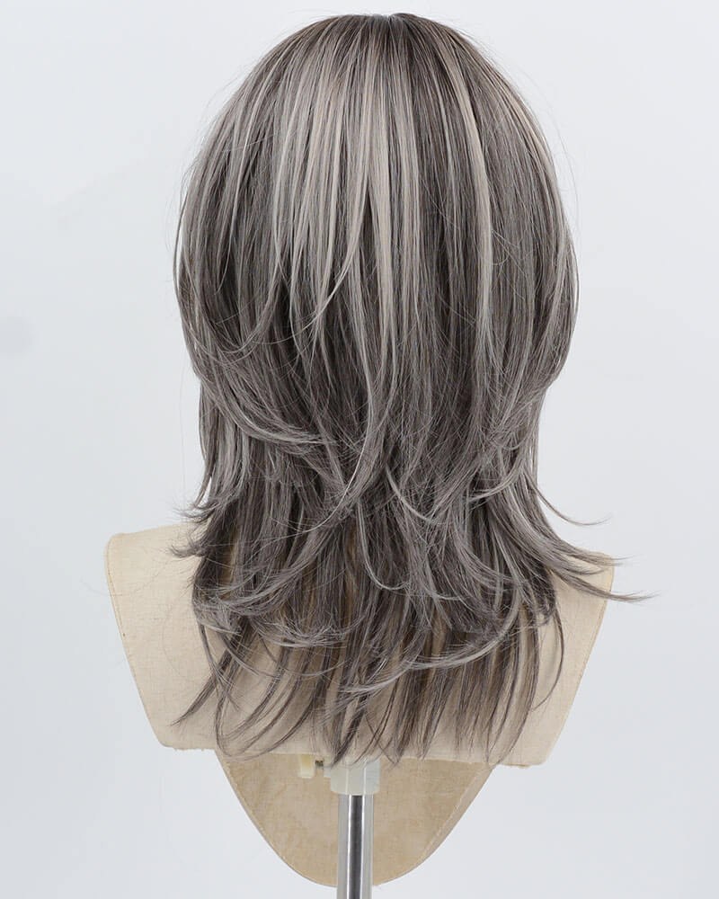 Grey Mixed Synthetic Wig HW781 — view 3