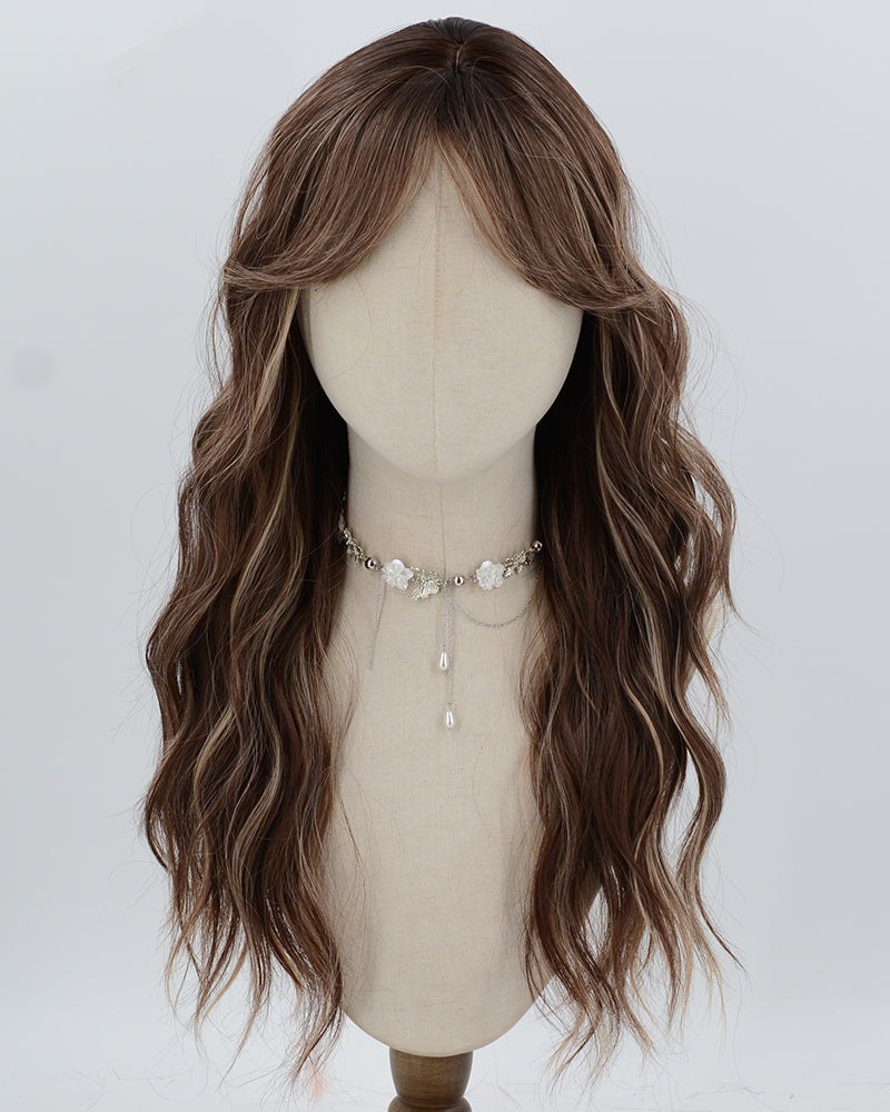 Brown Strunk Stripe Blonde Synthetic Wig HW820 — view 1