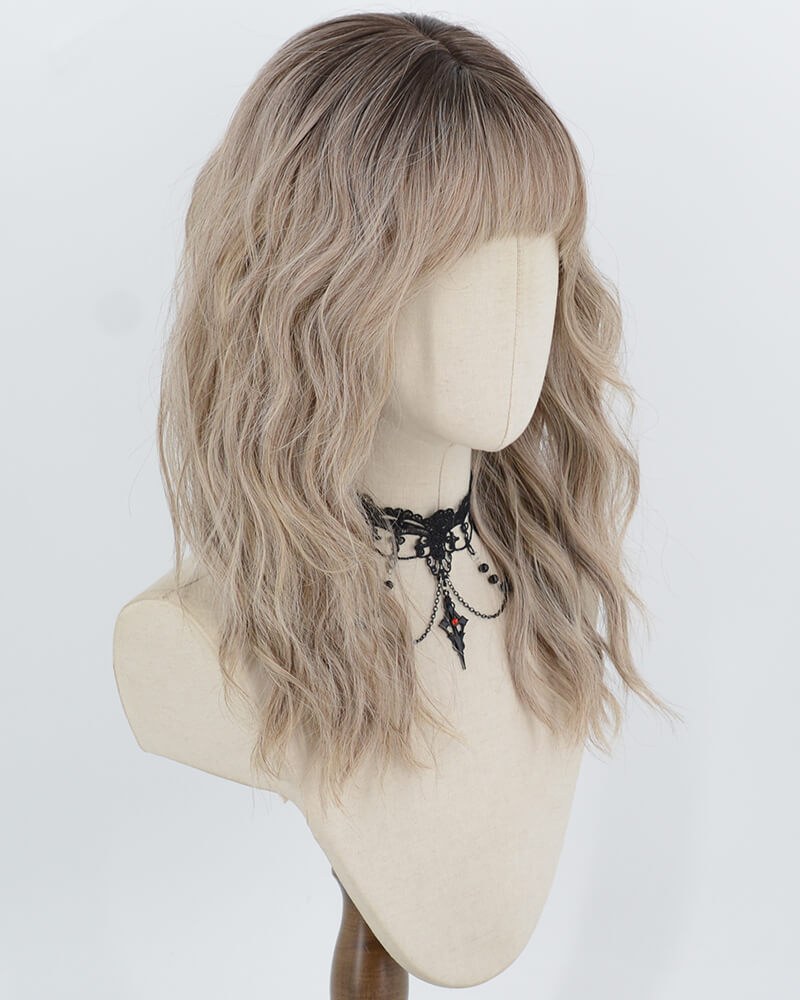 Ombre Blonde Curly Synthetic Wig HW864 — view 2