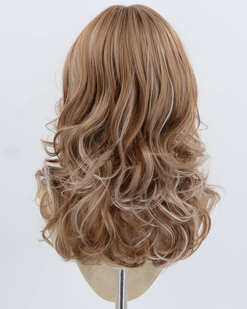 Brown Blonde Wavy Synthetic Wig HW774 — view 3