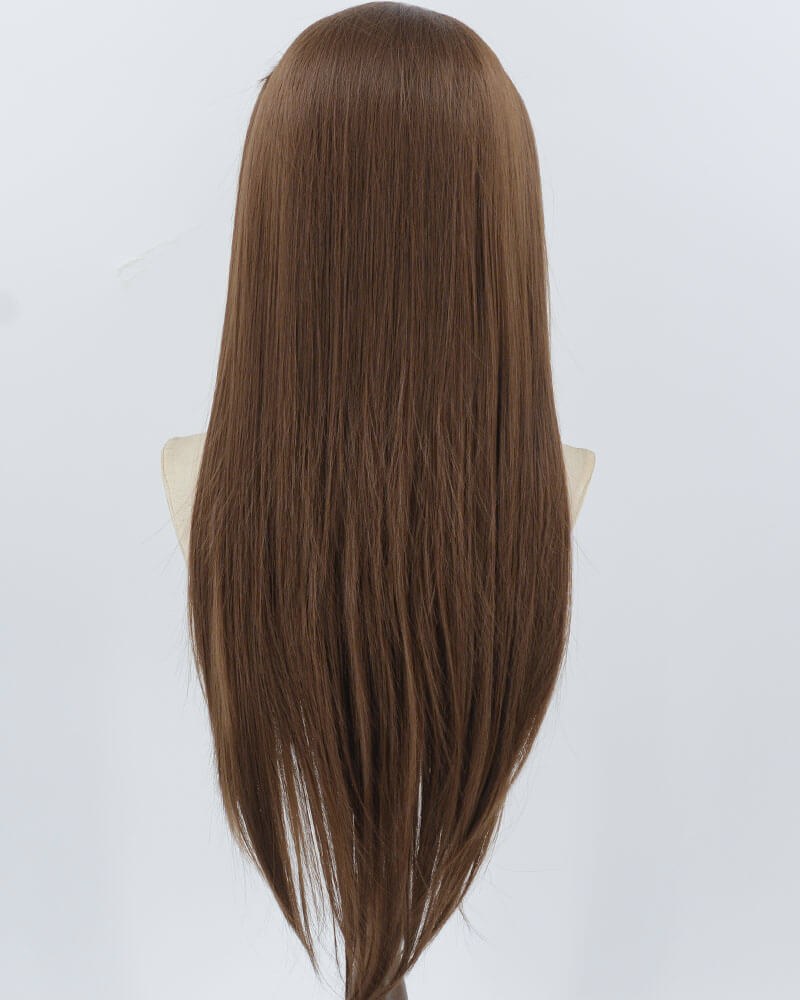 Brown Straight Synthetic Lace Front Men's Wig MW062 — view 3