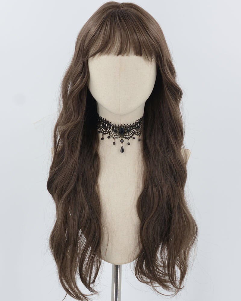 Brown Curly Synthetic Wig HW669 — view 1