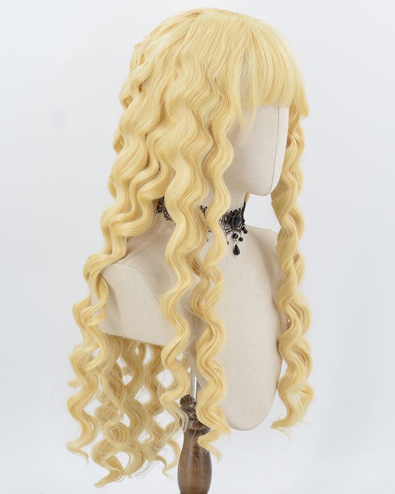 Blonde Curly Synthetic Wig HW813 — view 2