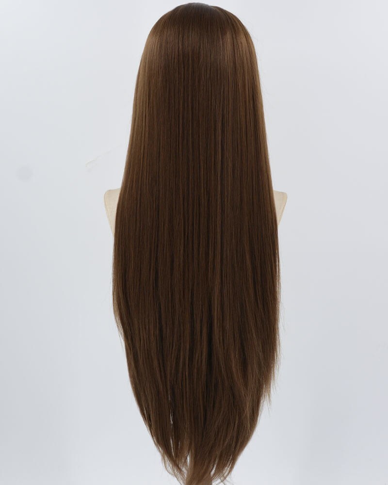 Long Straight Brown Synthetic Lace Front Wig WW885 — view 3