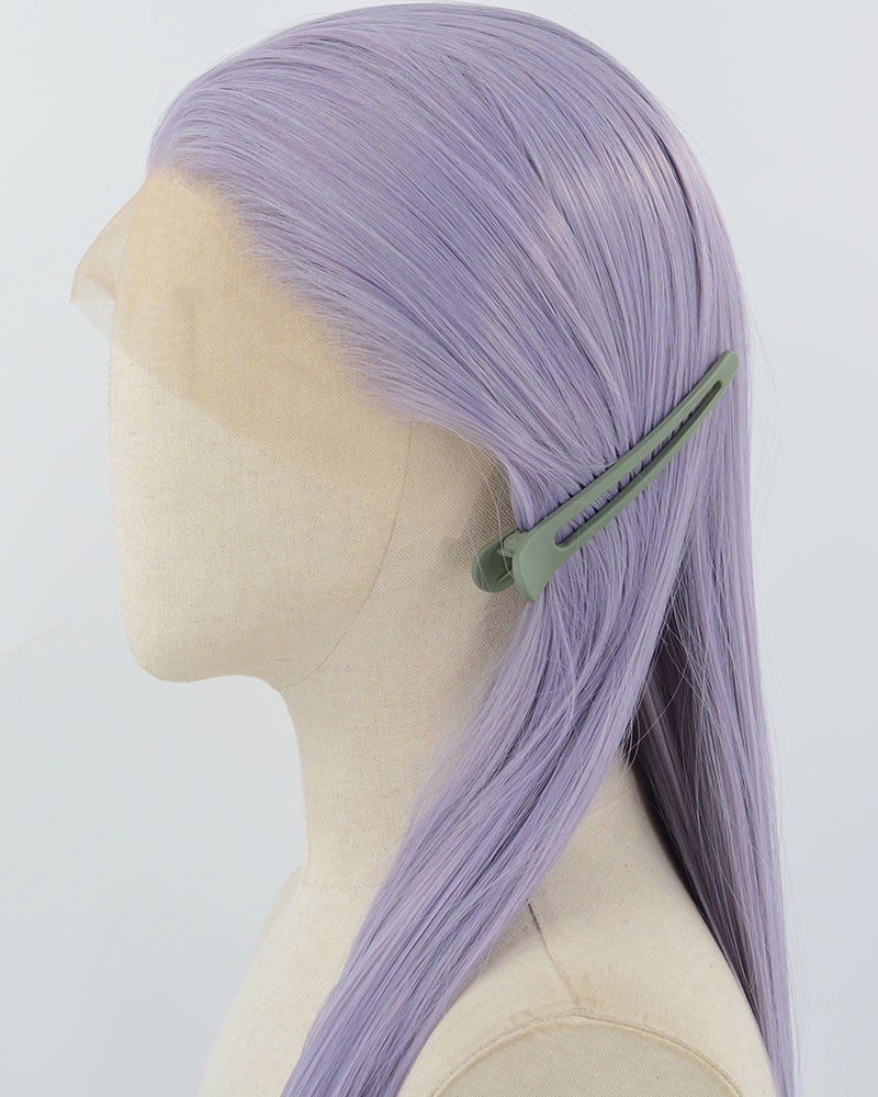 Long Purple Synthetic Lace Front Wig WW904 — view 4
