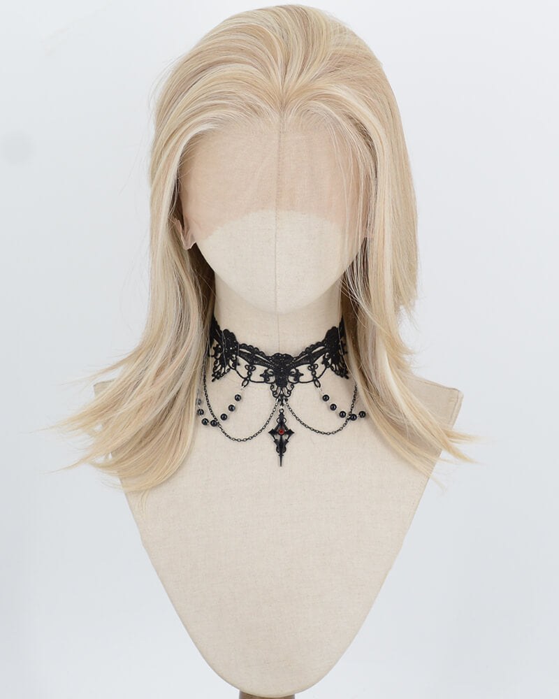 Blonde Highlights Synthetic Lace Front Wig WW1057 — view 1