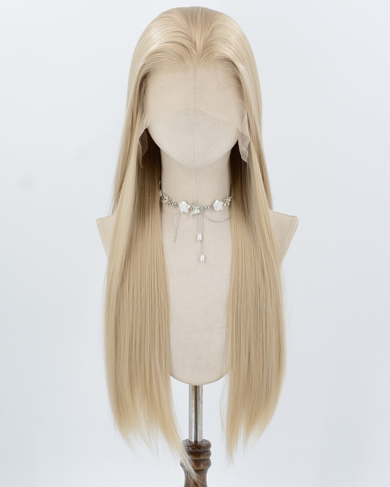 13*6 Blonde Straight Synthetic Lace Front Wig WW1023 — view 1