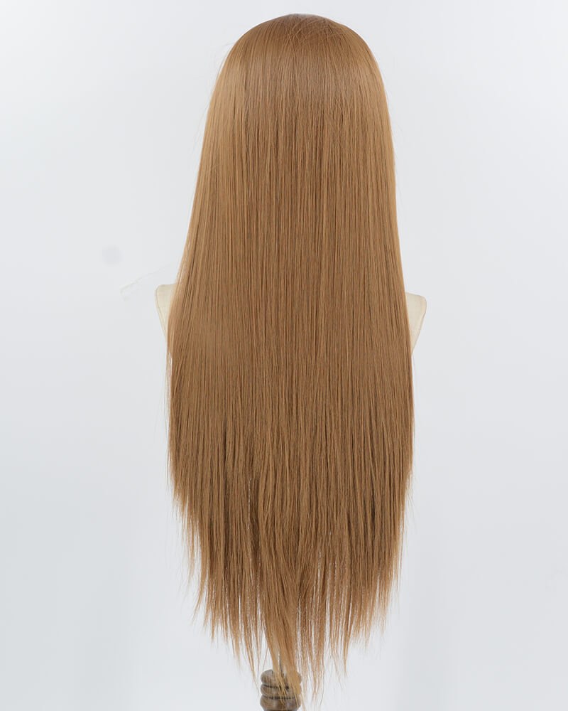 Brown Long Straight Synthetic Lace Front Wig WW972 — view 3