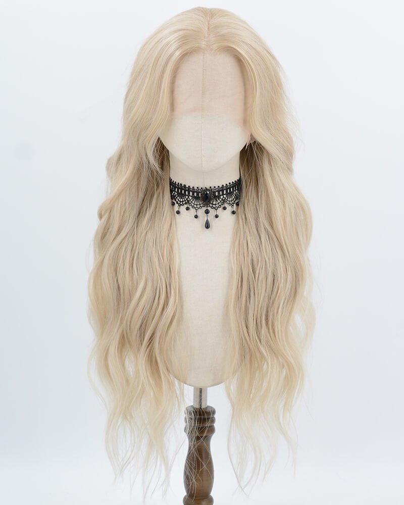 Blonde Long Synthetic Lace Front Wig WW1011 — view 1